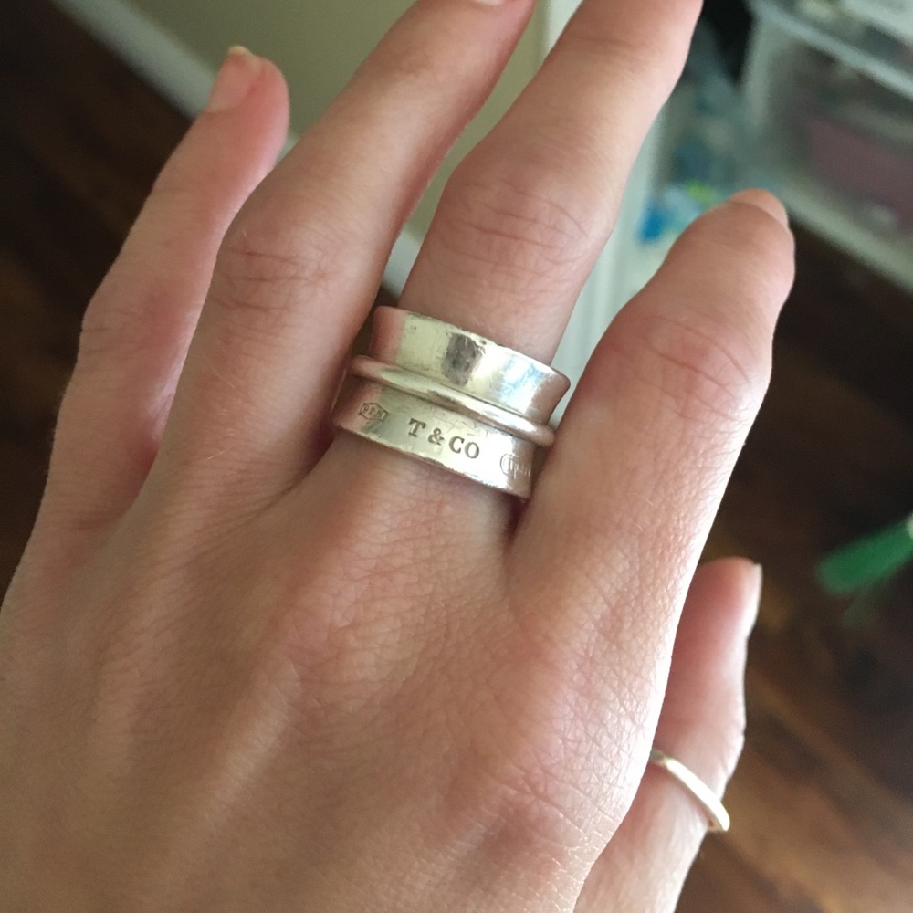 Authentic Tiffany & Co 1837 sterling silver ring